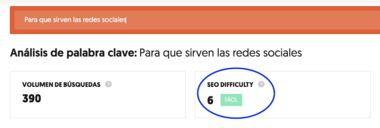 Análisis SEO PASO 3_2 NIVEL DE DIFICULTAD CON UBERSUGGEST